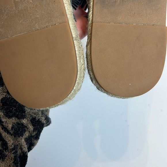 Marc Fisher Tessi Crossband Espadrille Sandals Size 10 Black - Picture 7 of 11